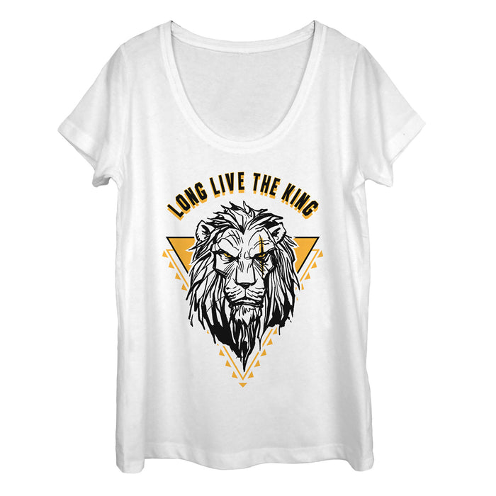 fifth sun Women's Lion King Live Scar Scoop Neck