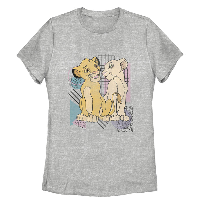 fifth sun Women's Lion King Retro Cub Love T-Shirt