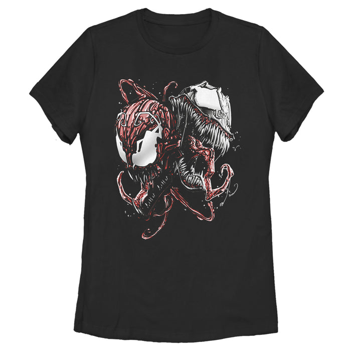 fifth sun Women's Marvel Carnage and Venom T-Shirt