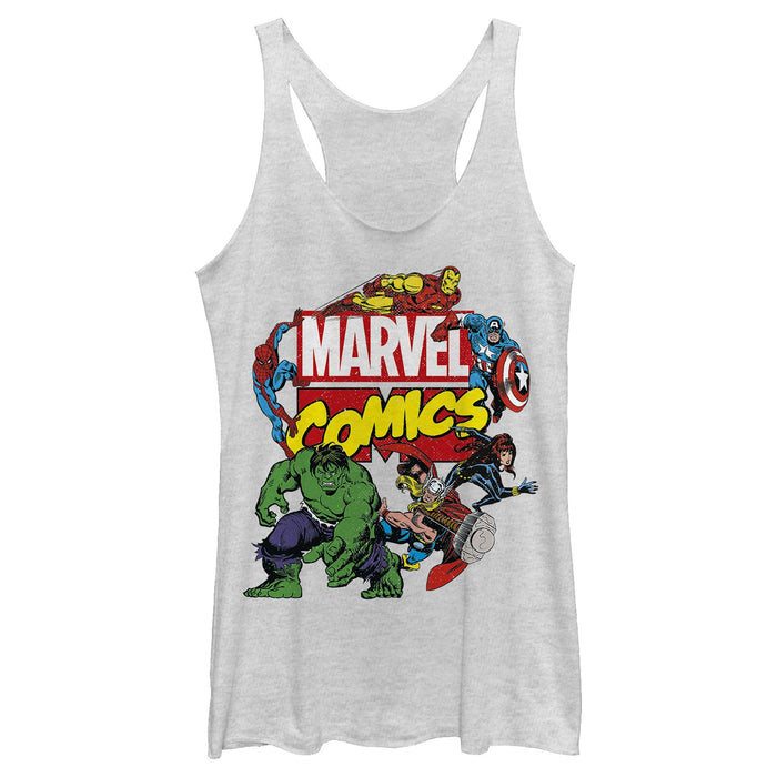 fifth sun Women's Marvel Comics Racerback Tank Top