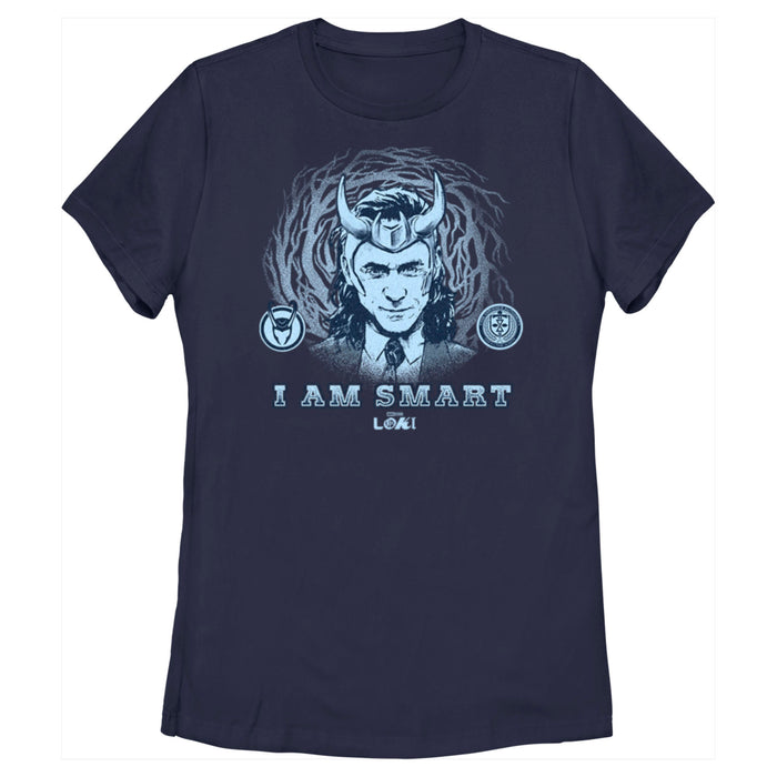 fifth sun Women's Marvel Loki I Am Smart T-Shirt