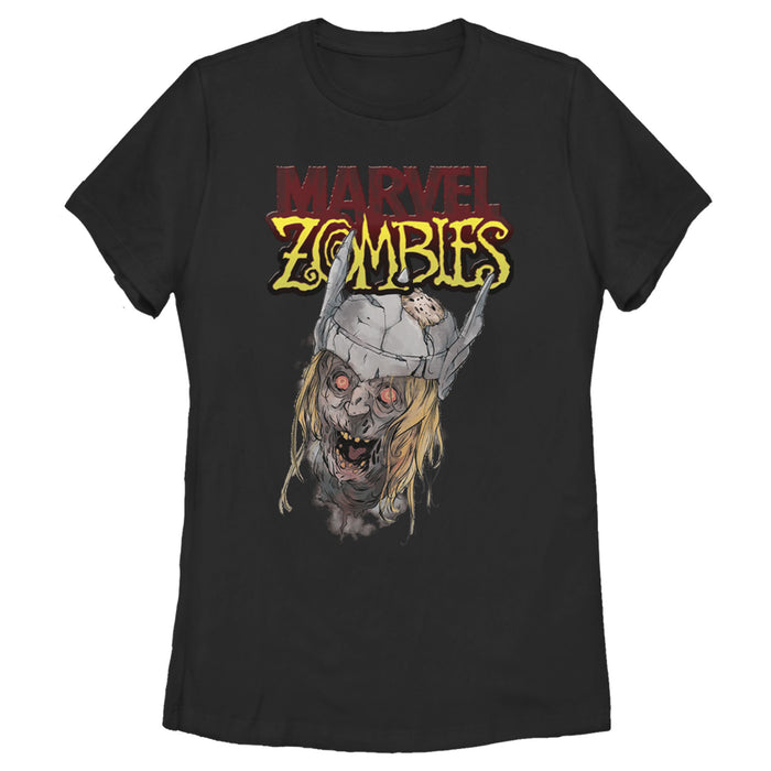 fifth sun Women's Marvel Zombies Thor Face T-Shirt