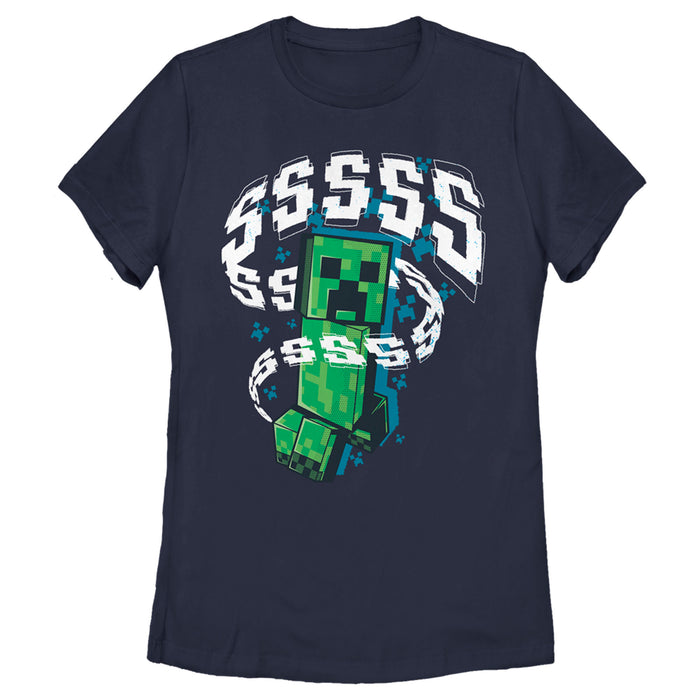 fifth sun Women's Minecraft SSSS Creeper T-Shirt
