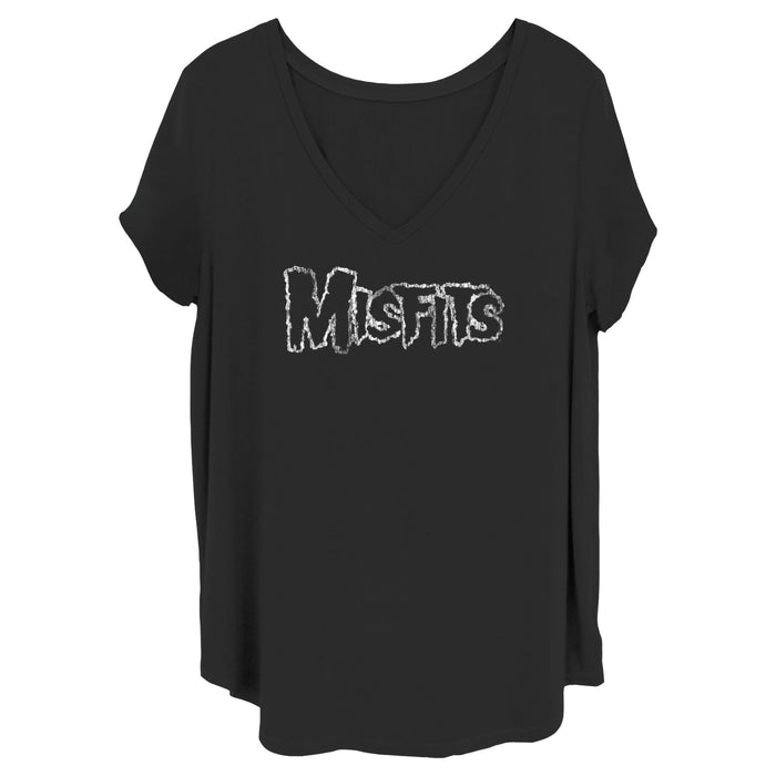 fifth sun Women's Misfits Distressed Logo T-Shirt