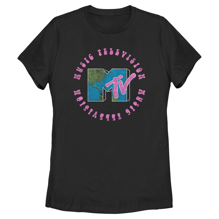 fifth sun Women's MTV Earth Day Logo T-Shirt