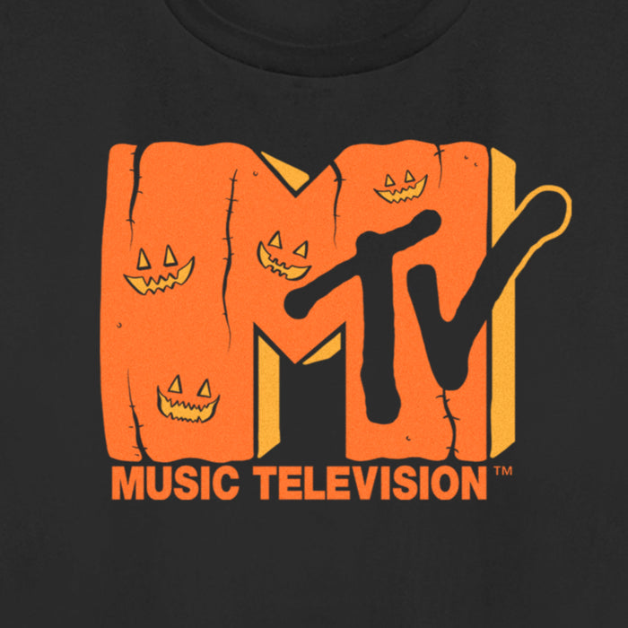Fifth Sun Women's MTV Jack-o'-lantern Logo T-Shirt