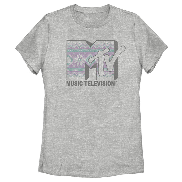 fifth sun Women's MTV Tapestry Logo T-Shirt