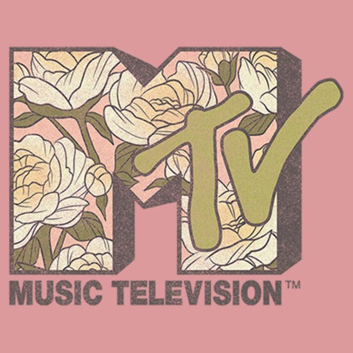 Fifth Sun Women's MTV White Roses Logo T-Shirt