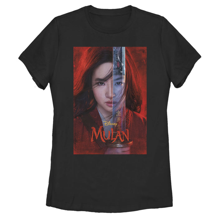 fifth sun Women's Mulan Movie Poster T-Shirt