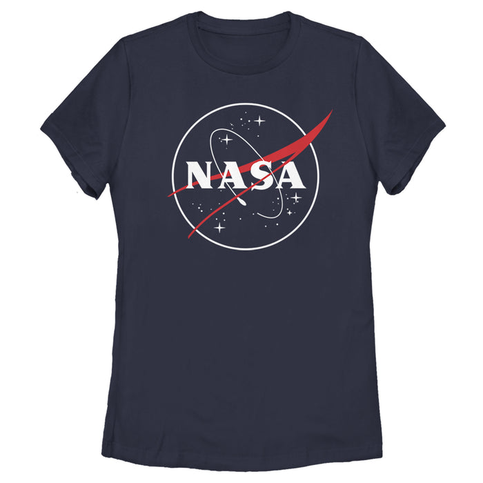 fifth sun Women's NASA Outline Simple Logo T-Shirt
