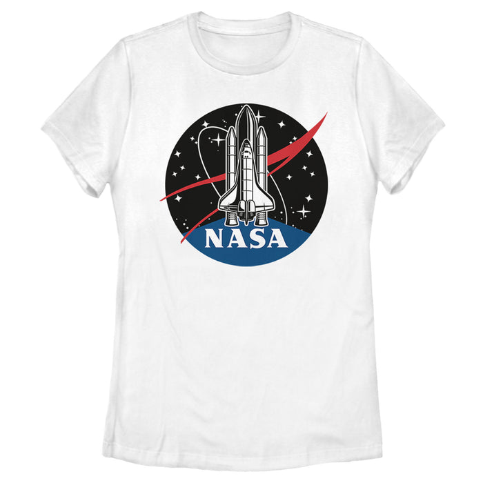 fifth sun Women's NASA Rocket Logo T-Shirt