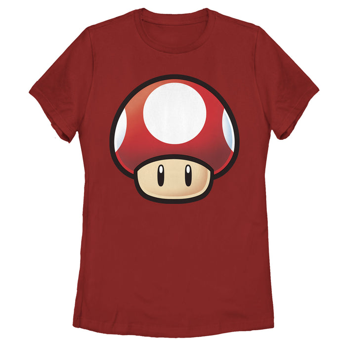 fifth sun Women's Nintendo Mario Mushroom T-Shirt
