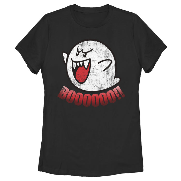 fifth sun Women's Nintendo Retro Boo Ghost T-Shirt