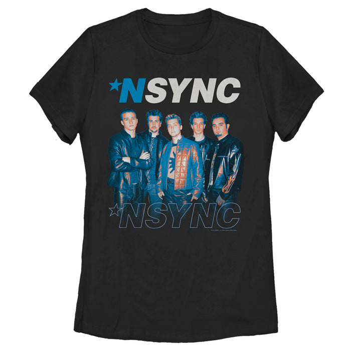 fifth sun Women's NSYNC Band Pose T-Shirt