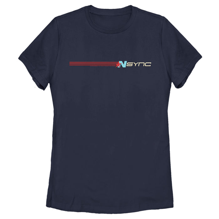 fifth sun Women's NSYNC Retro Band Stripe T-Shirt