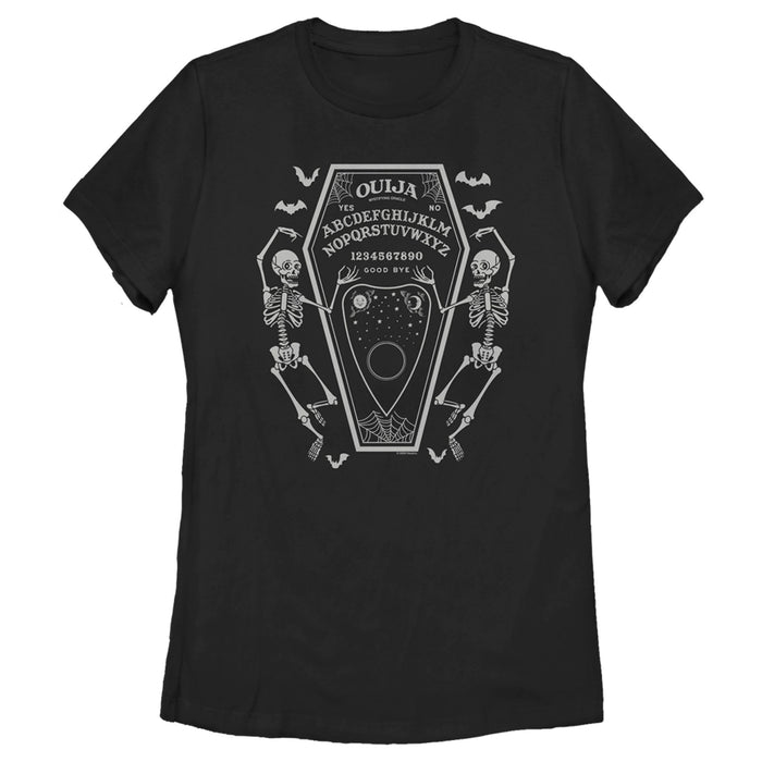 fifth sun Women's Ouija Halloween Coffin T-Shirt