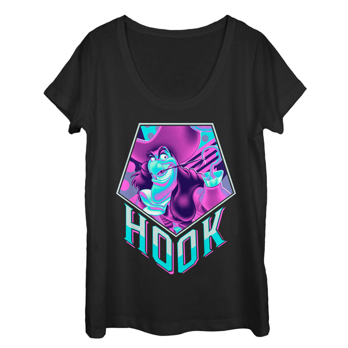 fifth sun Women's Peter Pan 90's Hook Scoop Neck