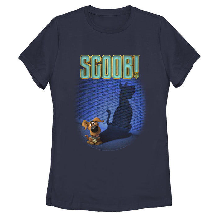 Fifth Sun Women's Scooby Doo Dog Shadow T-Shirt