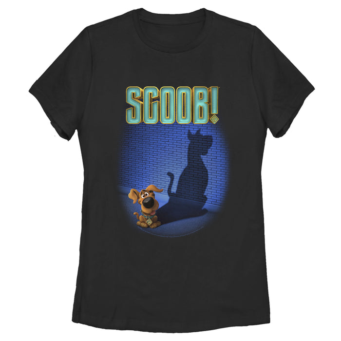 Fifth Sun Women's Scooby Doo Dog Shadow T-Shirt