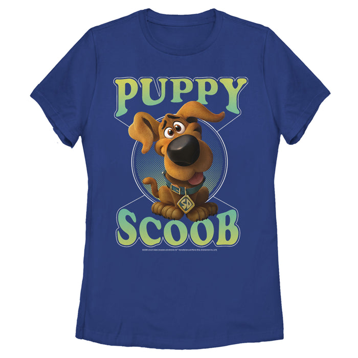 fifth sun Women's Scooby Doo Puppy Circle T-Shirt