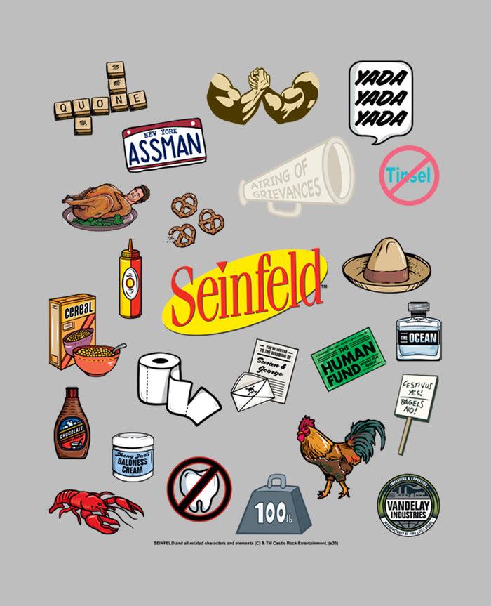 Fifth Sun Women's Seinfeld Iconic Items T-Shirt