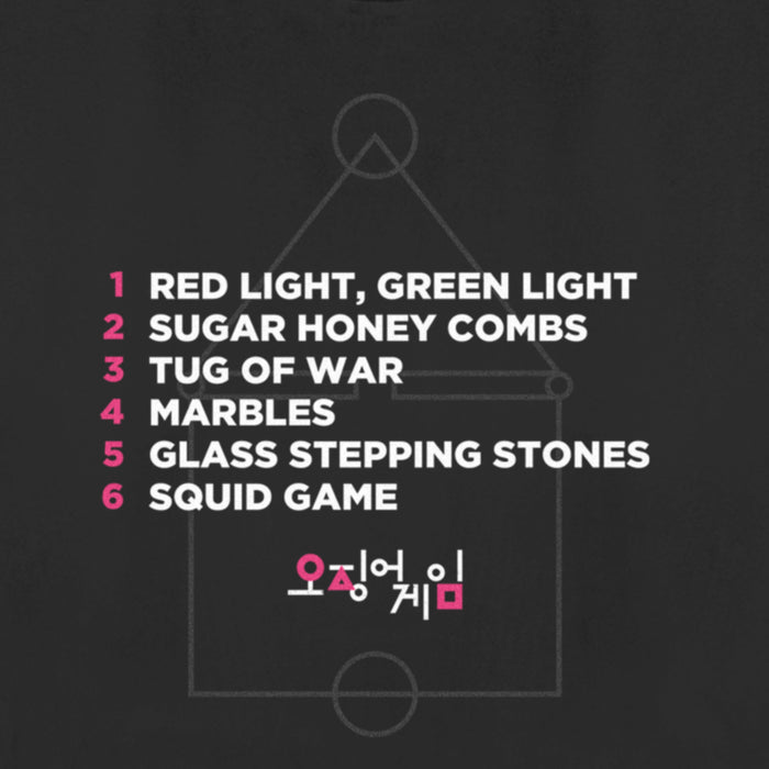 Fifth Sun Women's Squid Game List Of Games T-Shirt