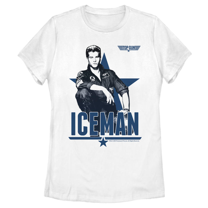 fifth sun Women's Top Gun Iceman Sketch T-Shirt