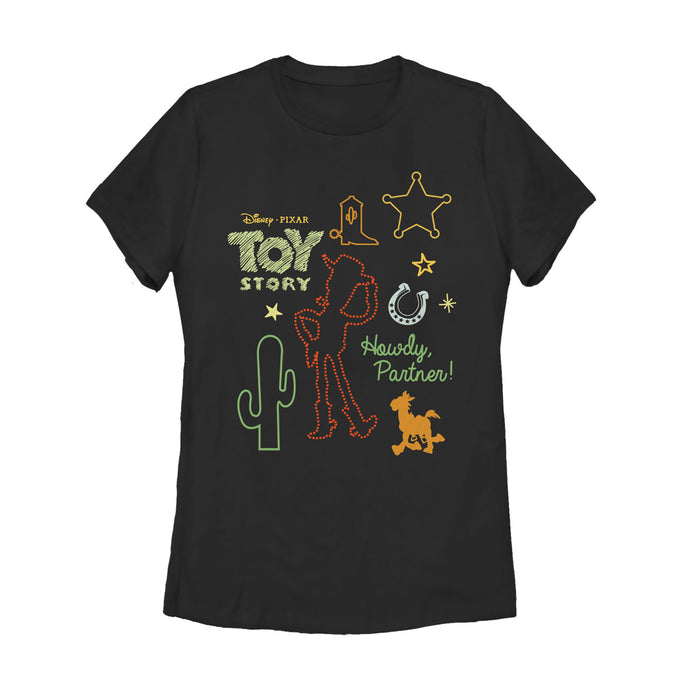 Fifth Sun Women's Toy Story Howdy Partner T-Shirt