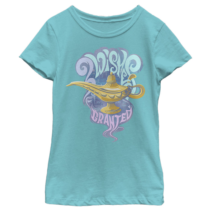 fifth sun Girl's Aladdin Wishes Granted Lamp T-Shirt
