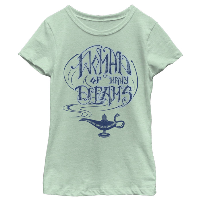 fifth sun Girl's Aladdin Woman of Many Dreams Lamp T-Shirt