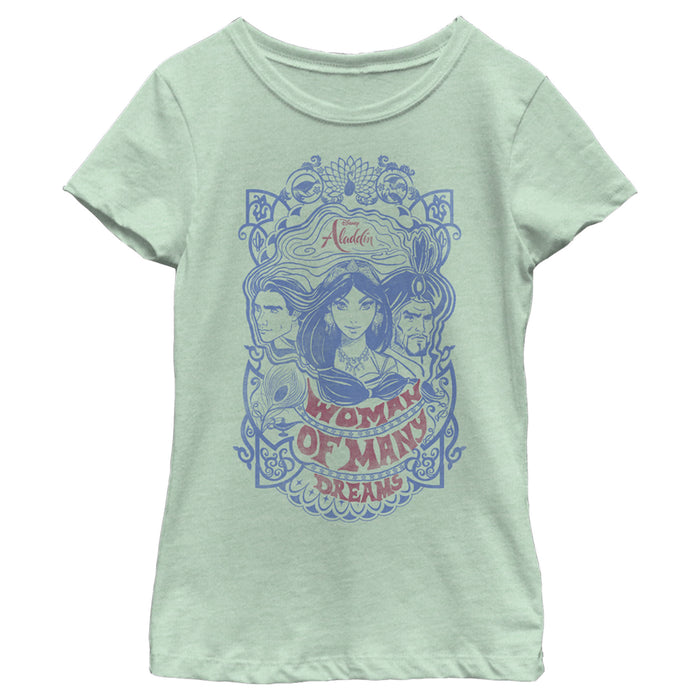 fifth sun Girl's Aladdin Woman of Many Dreams T-Shirt