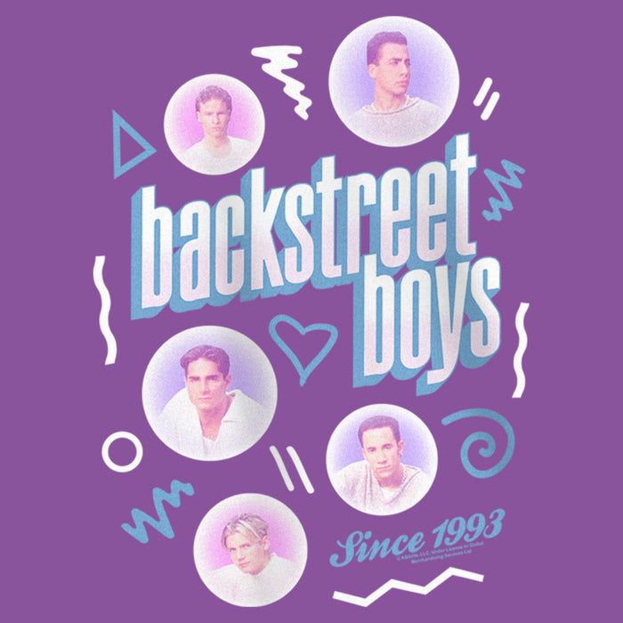 Fifth Sun Girl's Backstreet Boys Bubble Icons Doodle T-Shirt