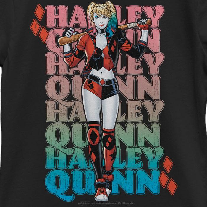 Fifth Sun Girl's Batman Harley Quinn Poster T-Shirt