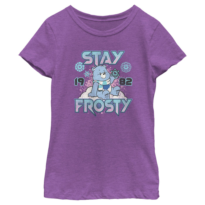 fifth sun Girl's Care Bears Grumpy Bear Stay Frosty T-Shirt