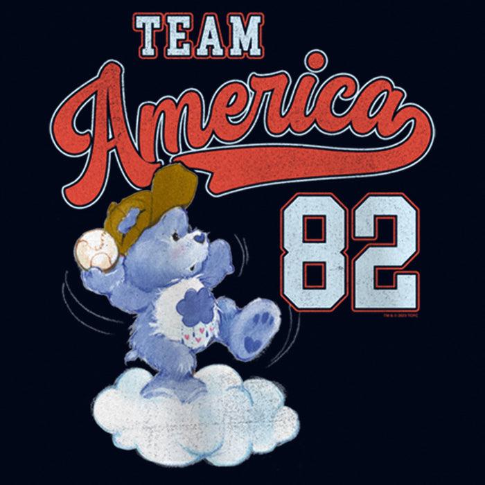 Fifth Sun Girl's Care Bears Grumpy Bear Team America 82 T-Shirt