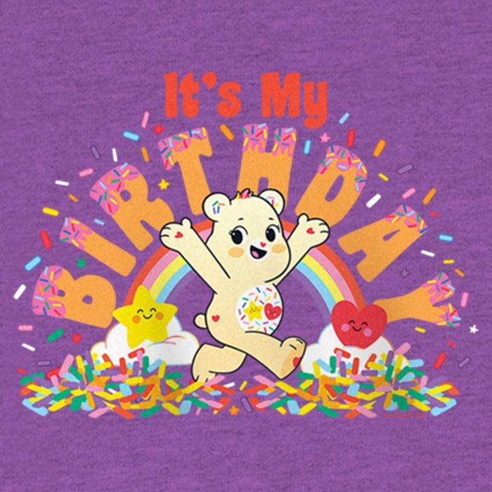 Fifth Sun Girl's Care Bears Sweet Celebrations Bear It's My Birthday T-Shirt
