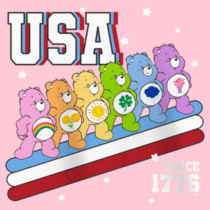Fifth Sun Girl's Care Bears USA Crew Since 1776 T-Shirt