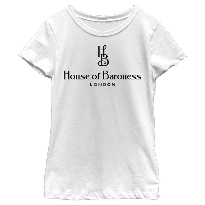 fifth sun Girl's Cruella House of Baroness London Logo T-Shirt