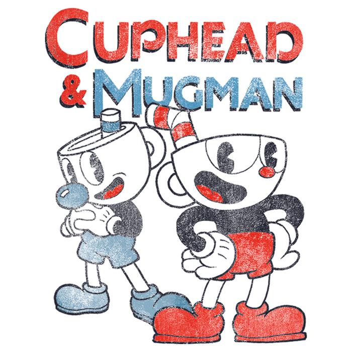 Fifth Sun Girl's Cuphead Best Friend Mugman T-Shirt
