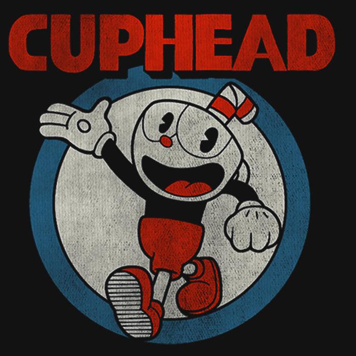 Fifth Sun Girl's Cuphead Smile And Wave Distressed T-Shirt