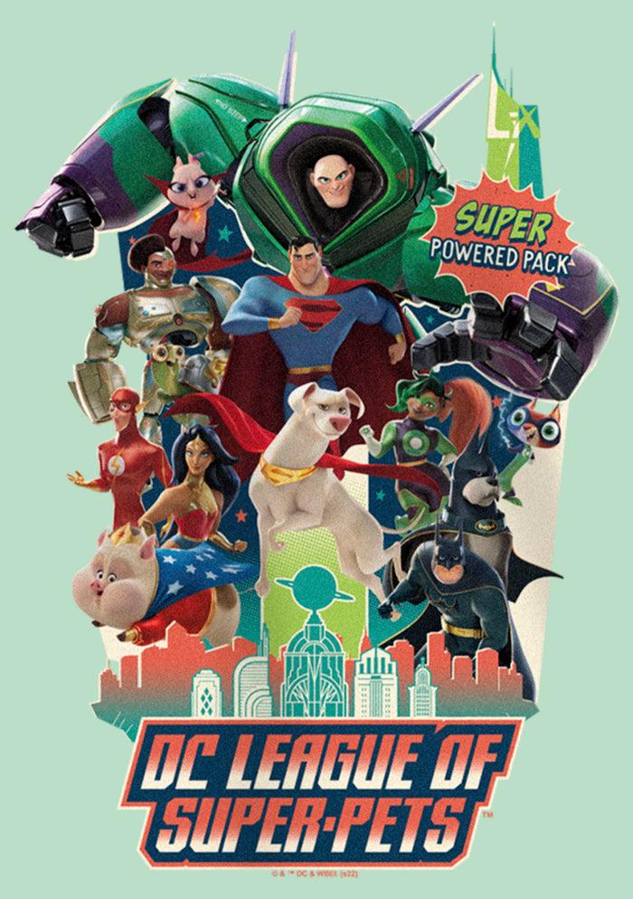 Fifth Sun Girl's DC League Of Super-Pets Character Collage Super Pack T-Shirt