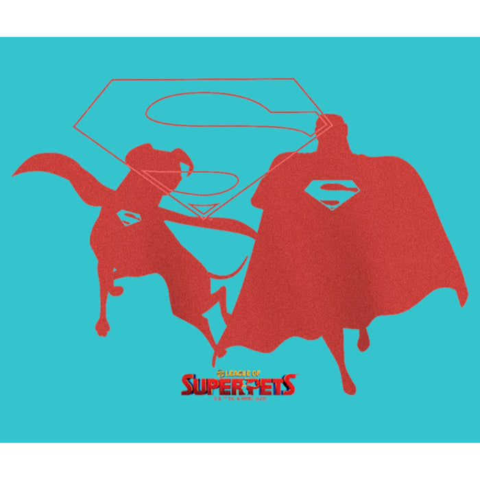 Fifth Sun Girl's DC League Of Super-Pets Superman And Krypto Silhouettes T-Shirt