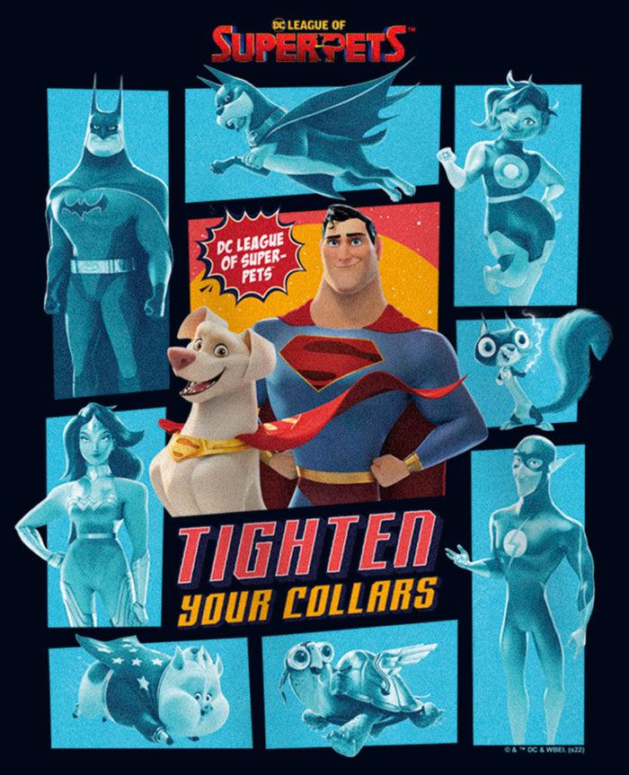 Fifth Sun Girl's DC League Of Super-Pets Tighten Your Collars Panels T-Shirt