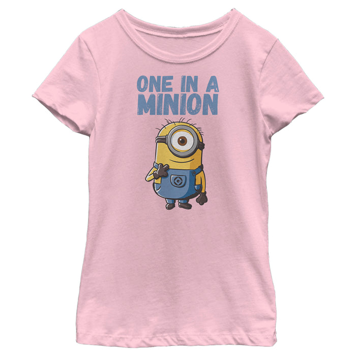 Fifth Sun Girl's Despicable Me Cute One In A Minion T-Shirt