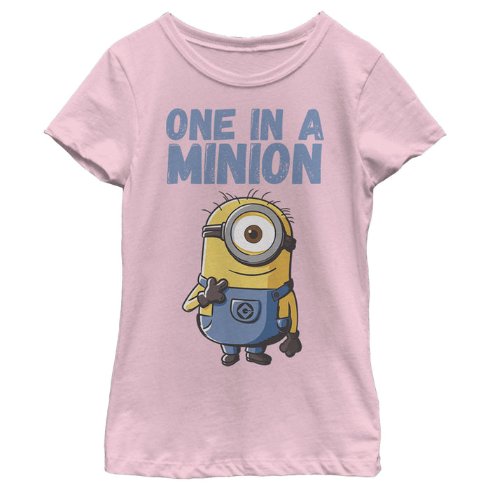 fifth sun Girl's Despicable Me Cute One in a Minion T-Shirt