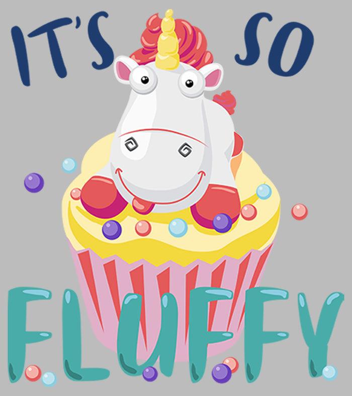 Fifth Sun Girl's Despicable Me It's So Fluffy Unicorn Cupcake T-Shirt