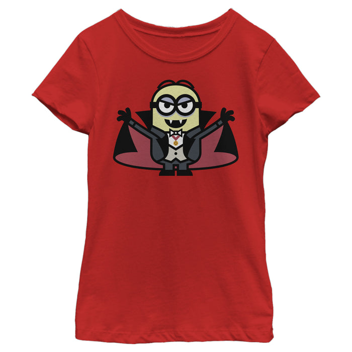 fifth sun Girl's Despicable Me Minions Dracula T-Shirt