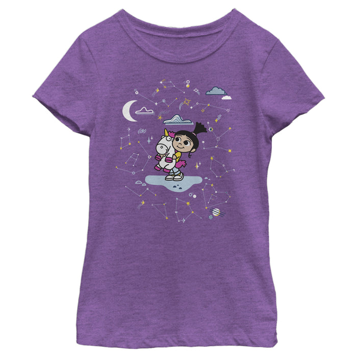 fifth sun Girl's Despicable Me Minions Unicorn Fantasy T-Shirt