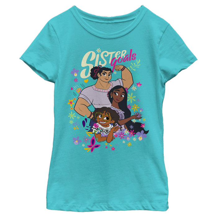 fifth sun Girl's Encanto Flower Sister Goals T-Shirt