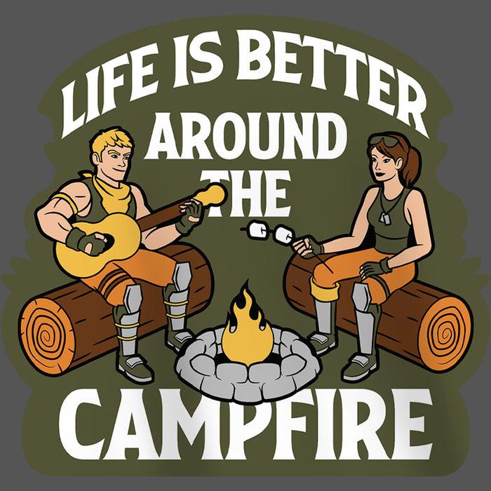 Fifth Sun Girl's Fortnite Life Is Better Around The Campfire T-Shirt